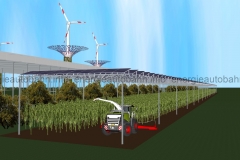 Schema: Moderne AGRO-Fläche (Vorbild: Fraunhofer ISE)