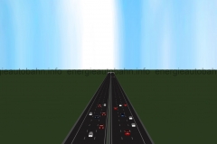 Schema: Ansicht einer klassischen Autobahnstrecke