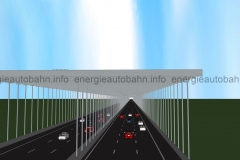 Schema: T-Konstruktion über Autobahn