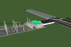Schema: Anbindung der Energieautobahn an das vorhandene Stromnetz