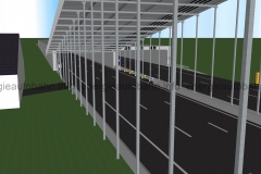 Schema: T-Konstruktion Anbindung an Tunnel