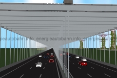 Schema: T-Konstruktion über Autobahn
