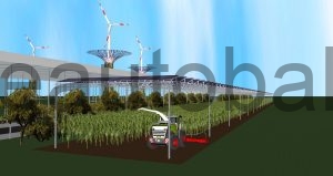 Schema: Moderne AGRI-Fläche (Vorbild: Fraunhofer ISE)